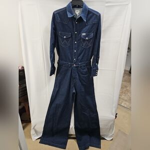 Wrangler Dark Blue Denim Jumpsuit